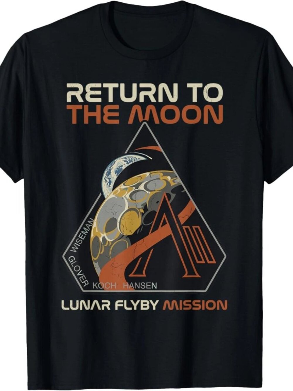 Artemis II Return to The Moon Mission Patch 2026 T-Shirt  249